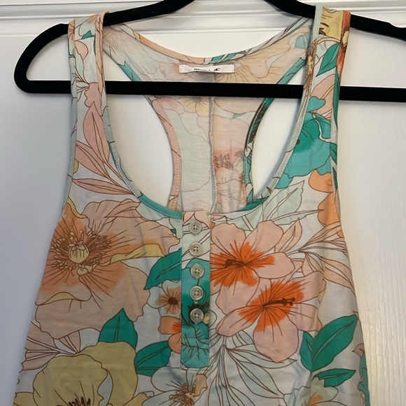 NWT O'Neill Delilah Multicolor Floral Romper Tropical Swim Coverup Size Small - Picture 4 of 9